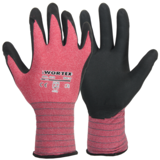 WORTEX nailon/spandex sõrmikud vahtnitriilkattega