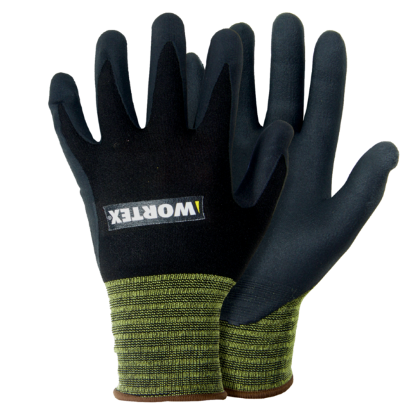 WORTEX nailon/spandex sõrmikud hingava mikrovahustatud nitriilkattega