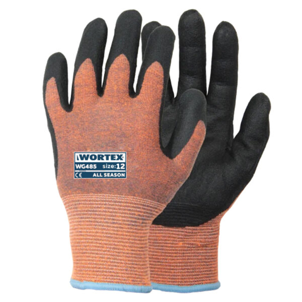 WORTEX WG485 nitriilkattega töökindad