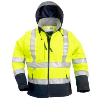 COVERGUARD HiViz softshell jakk 2 in 1, eemaldatavad varrukad