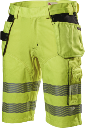 L.Brador 1400PB HiViz lühikesed püksid ripptaskutega STRETCH