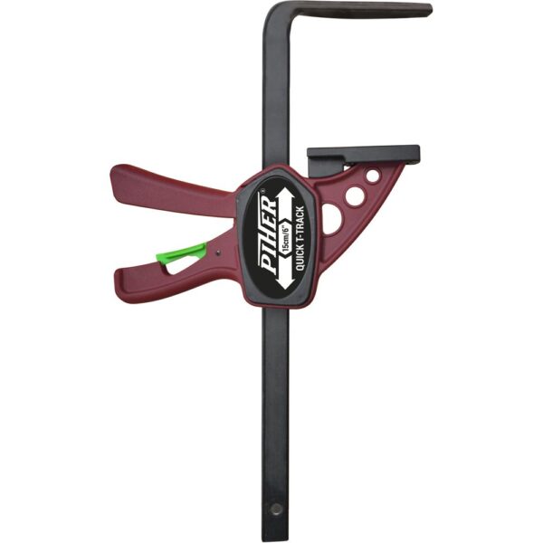 Ühekäe pitskruvi Quick T-Track 7x15cm max 60kg töölaudadele ja siinidele