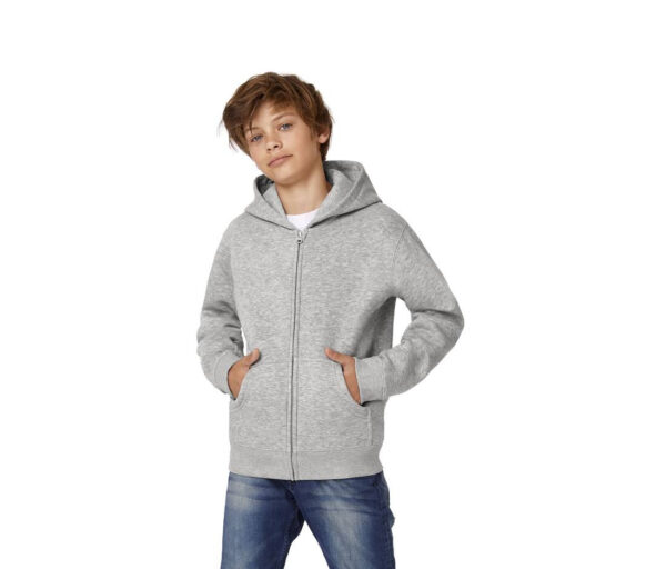 B&C Hooded full zip kids