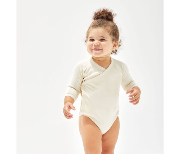 BABYBUGZ Baby long sleeve kimono bodysuit