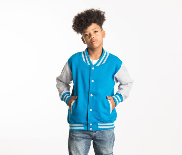 JUST HOODS Kids varsity jacket