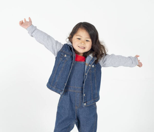 LARKWOOD Denim jacket with hood