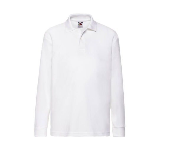 FRUIT OF THE LOOM Kids 65/35 long sleeve polo - Image 11