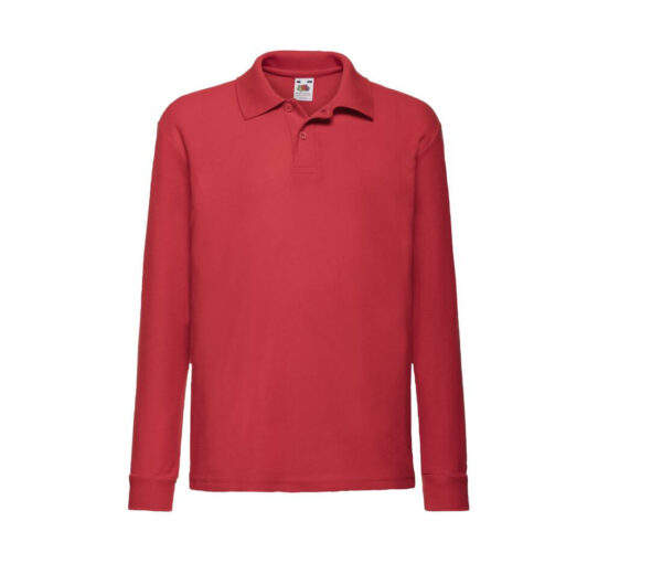 FRUIT OF THE LOOM Kids 65/35 long sleeve polo - Image 8