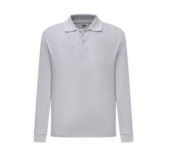 FRUIT OF THE LOOM Kids 65/35 long sleeve polo - Image 7
