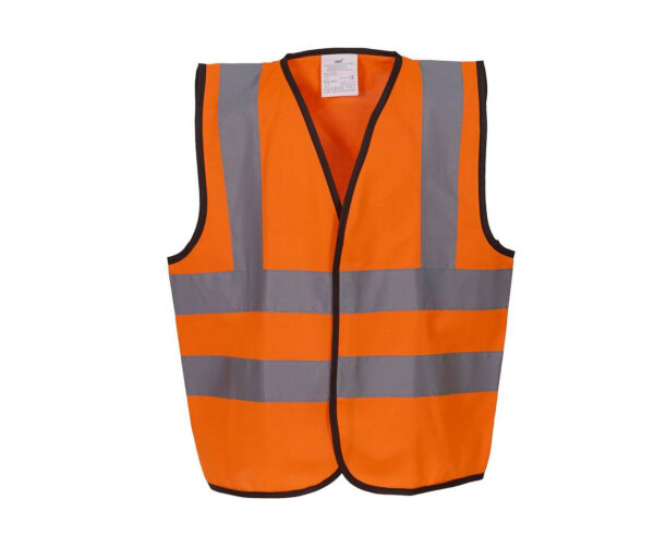 YOKO Kids hi-vis two band & braces waistcoat - Image 2