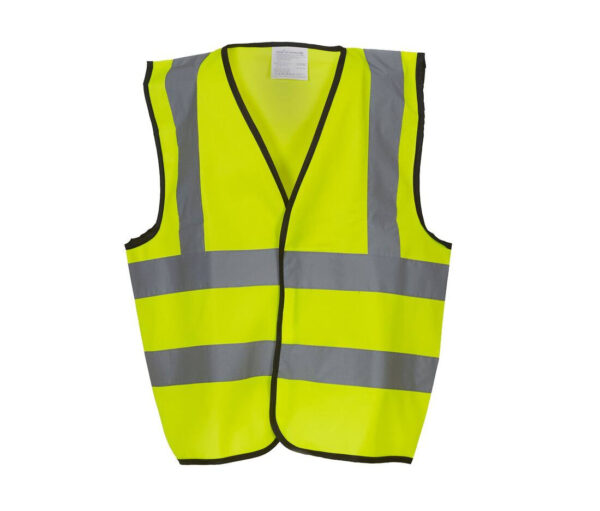 YOKO Kids hi-vis two band & braces waistcoat - Image 3