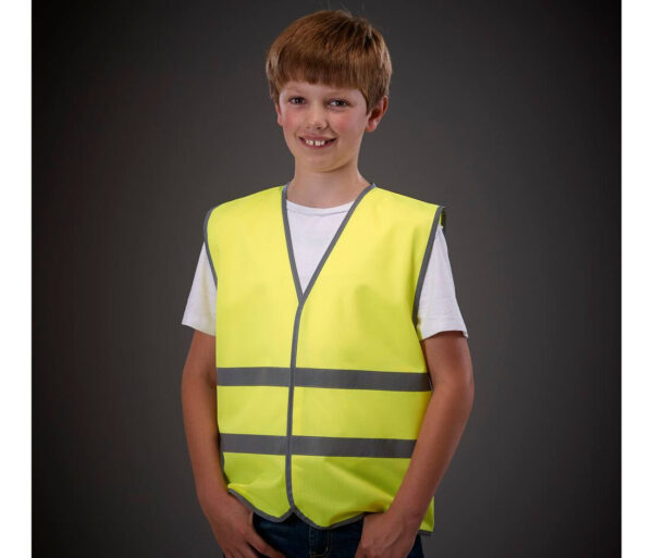 YOKO Hi-vis reflective border kids waistcoat