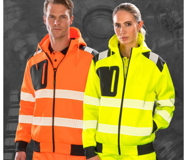 RESULT lukuga HiViz kapuutsiga pusa