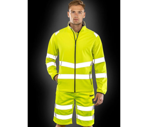 RESULT taaskasutatud materjalidest HI-Viz softshell