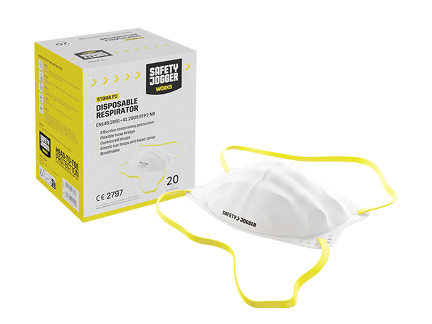 Raspiraator Safety Jogger STORA P2 20PCS FFP2
